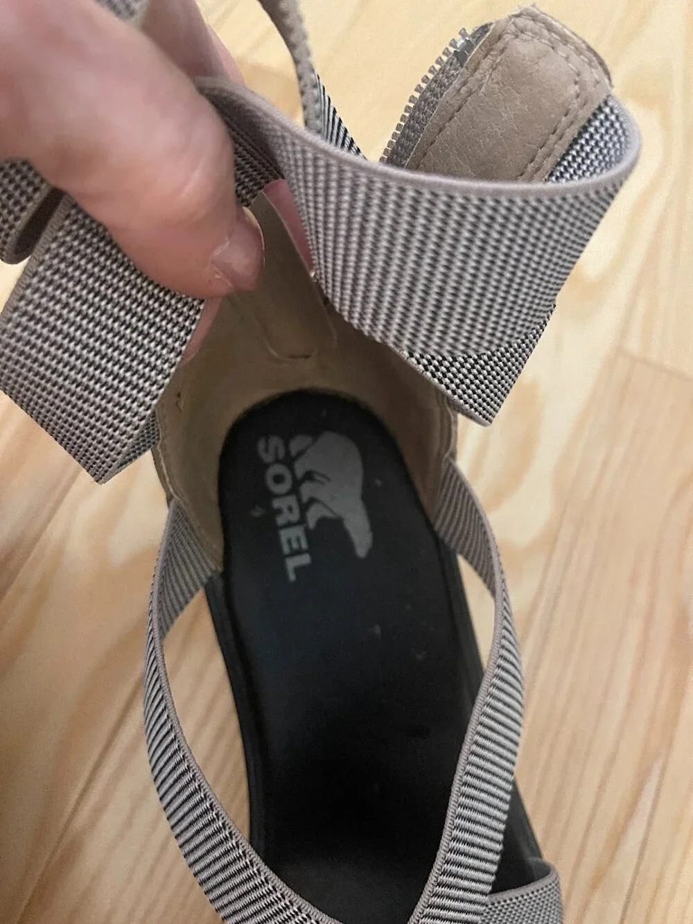 Sorel Women's Joanie III Sport Strap Wedge Sandals - 8